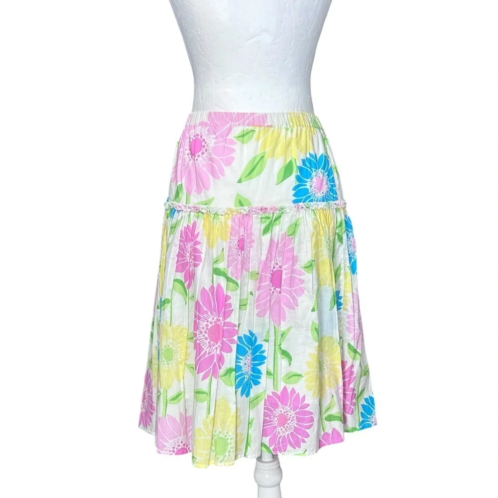 Lilly Pulitzer Tiered Skirt S Pleats Old Money Preppy  Resort Cruise Tennis Prep